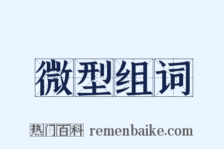 微型组词是什么意思的图片